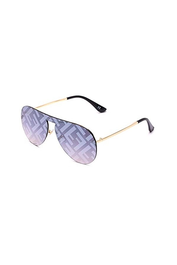 BAJIE Lunettes de Soleil Lunettes de Soleil Femme Lunettes de Soleil Mode Femme Tide Frog Mirror
