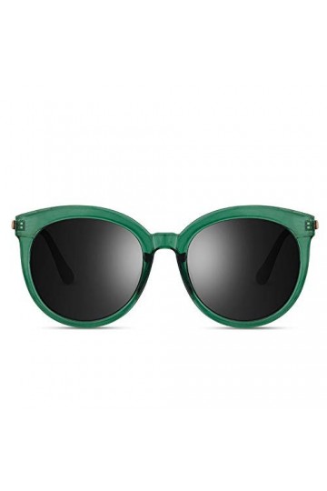 hmjsmj Lunettes de soleil à monture verte pour les femmes avec un grand visage, surf shopping tour lunettes de soleil auto-co