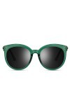 hmjsmj Lunettes de soleil à monture verte pour les femmes avec un grand visage, surf shopping tour lunettes de soleil auto-co
