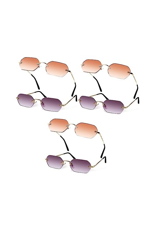 GALPADA 6 Pièces Des Lunettes De Soleil Lunettes De Soleil De Mode Pour Femmes Lunettes De Soleil Tendance Pour Femmes Lunett