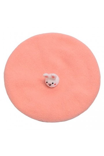 GRACEART Femmes Fait Main Lolita Béret Casquette avec Ruban Bowknot Vin Rouge Style-06 