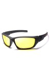 Lunettes de soleil polarisées pour femmes Hommes Oval Night Vision Black Frame Lunettes de soleil Sécurité Conduite Sports,6,