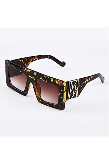 De haute qualité de la mode Vintage classique surdimensionné Lunettes de soleil carrées Homme Lunettes Jaune Floral Shades Lu