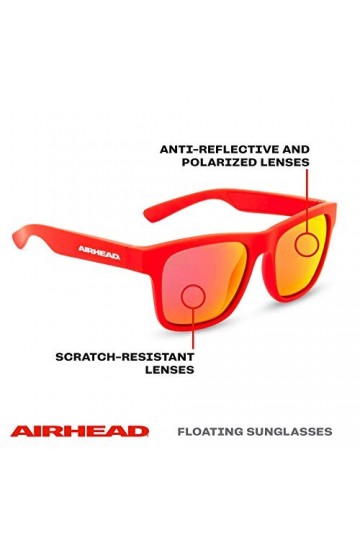 AIRHEAD Lunettes de soleil classiques unisexes pour adulte Rouge, rouge, Adult