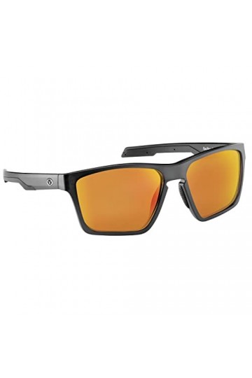 Flying Fisherman Sandbar Lunettes de soleil rectangulaires polarisées Monture mate/Ambre Verres miroir Verres polarisés Recta
