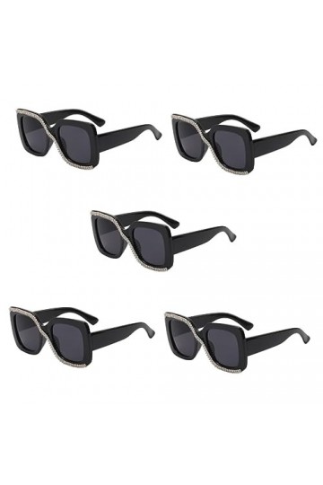 Toddmomy 5 Pièces Lunettes De Soleil Femme Lunettes De Soleil Pour Adolescents Lunettes De Soleil Carrées Pour Femmes Des Lun