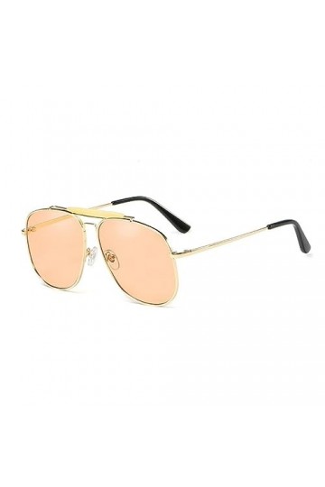 HCHES Lunettes de soleil en métal pour femmes Lunettes de couleur bonbon Lunettes de soleil Lunettes de soleil pour femme UV4