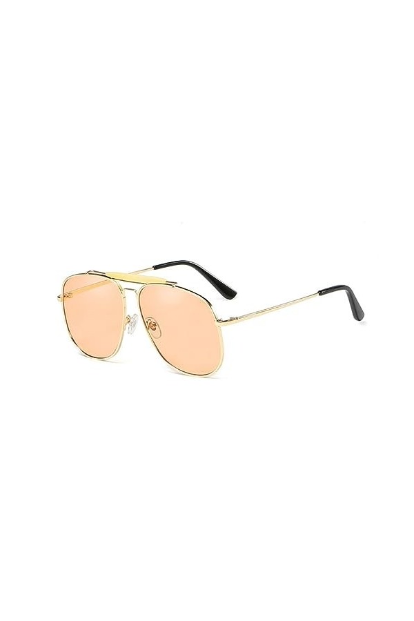 HCHES Lunettes de soleil en métal pour femmes Lunettes de couleur bonbon Lunettes de soleil Lunettes de soleil pour femme UV4