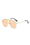 HCHES Lunettes de soleil en métal pour femmes Lunettes de couleur bonbon Lunettes de soleil Lunettes de soleil pour femme UV4