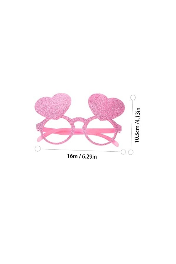ifundom 8 Pièces Lunettes En Forme De Coeur Lunettes De Fête Lunettes Amusantes Femmes Lunettes De Mariée Lunettes De Soleil 