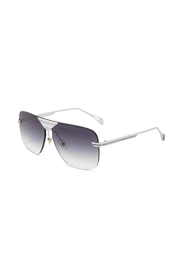 Lunettes de Soleil,Lunettes de soleil pour femmes Lunettes de soleil sans monture en métal Tendance de la mode Style décontra