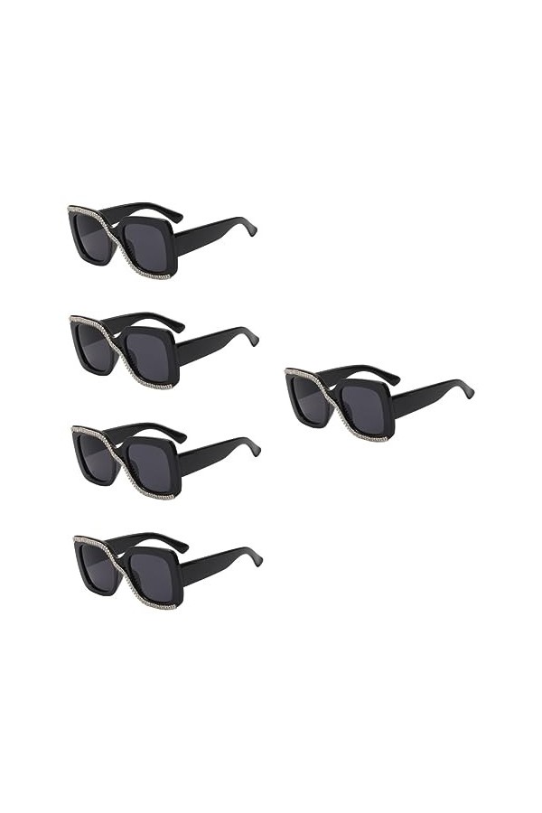 INOOMP 5 Pièces Lunettes De Soleil Femme Aux Femmes Lunettes De Soleil Pour Adolescents Des Lunettes De Soleil Lunettes De So