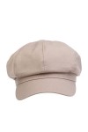 VPbao Béret Classique Casquette Eté Chapeau de Peinture Octogonal Protection de Soleil Mode Carreau Beige
