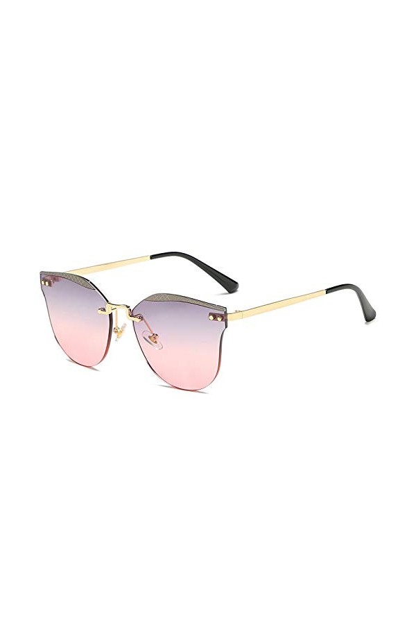 QINGZHOU Lunettes de Soleil,Lunettes de soleil pour femmes, lunettes de soleil mode personnalisées, verres colorés progressif