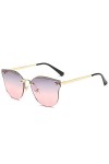 QINGZHOU Lunettes de Soleil,Lunettes de soleil pour femmes, lunettes de soleil mode personnalisées, verres colorés progressif