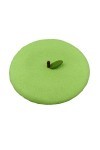 Zasy Béret en laine fait à la main - Style français - En feutre aiguilleté - Pour lhiver et lautomne, Green Apple, 7 1/8/7 