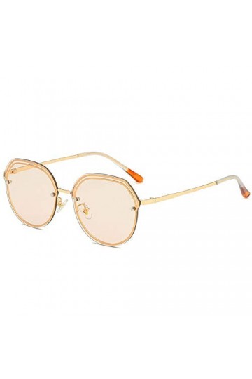 QINGZHOU Lunettes de Soleil,Lunettes de soleil pour femmes, boucles délicates, avec verres de couleur haute définition, branc