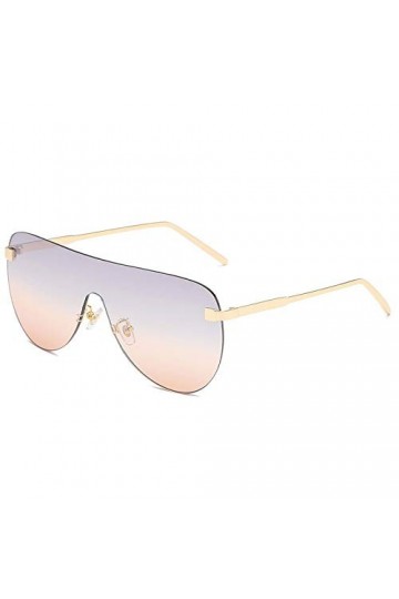 Lunettes de Soleil,Lunettes de soleil pour femmes personnalité à la mode en métal élargissant et épaississant une lunettes de
