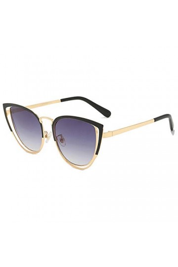 QINGZHOU Lunettes de Soleil,Lunettes de mode Lunettes de soleil pour femmes à monture métallique tendance décontractée, montu