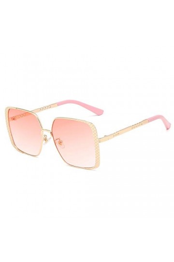 Lunettes de Soleil,Lunettes de soleil à monture dorée Lunettes de soleil pour femmes à lentille haute définition dégradée Ver