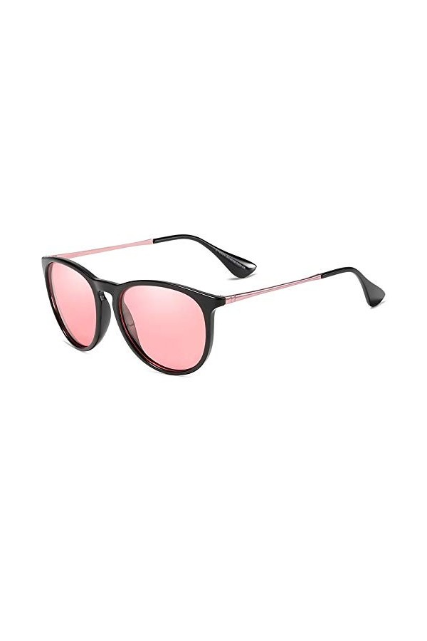 QINGZHOU Lunettes De Soleil,Lunettes De Soleil Polarisées Lunettes De Soleil Classiques Homme Et Femme Same Retro Sunglasses,