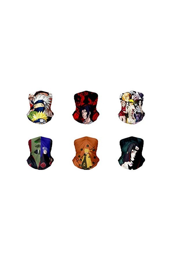 NCTCITY 6 Paquet Écharpe Magique Multifonctionel Magic Balaclava 3D Bandanas Couvre-Chef Sans Coutures Bandeaux de Fitness Ca