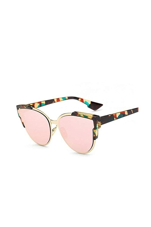 ZYIZEE Lunettes de Soleil Lunettes de Soleil Miroir Lunettes de Soleil Lunettes de Soleil Femmes Vintage Cadre Floral Lunette
