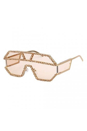 NIUASH Lunettes de Soleil polarisées Lunettes de Soleil colorées surdimensionnées pour Femmes Lunettes de Soleil carrées Lune