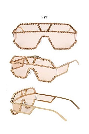 NIUASH Lunettes de Soleil polarisées Lunettes de Soleil colorées surdimensionnées pour Femmes Lunettes de Soleil carrées Lune