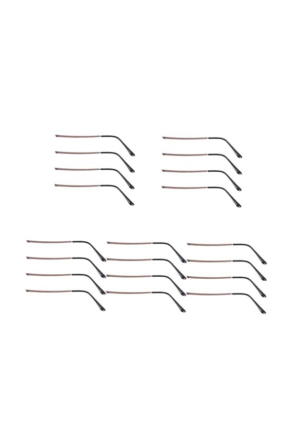 Mikikit 10 Paires Jambes De Lunettes Kit De Réparation De Lunettes Branches pour Lunettes Bras De Lunettes Temple des Lunette