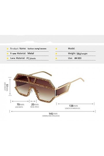 NIUASH Lunettes de Soleil polarisées Lunettes de Soleil colorées surdimensionnées pour Femmes Lunettes de Soleil carrées Lune