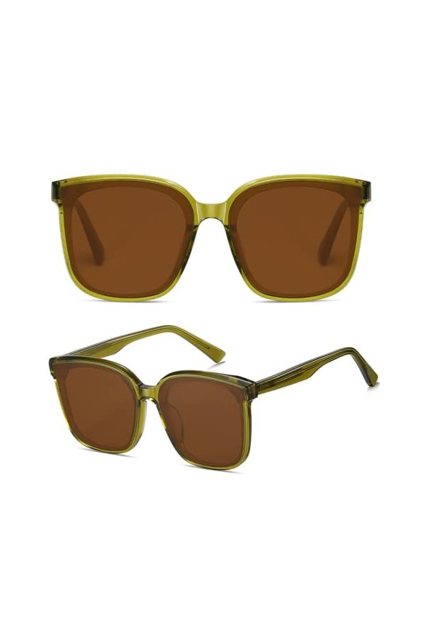 LADRENTDU Lunette De Soleil Homme Lunettes De Soleil Femme Lunettes De Soleil Lunettes De Soleil Anti-uv Avocat Miroir De Con