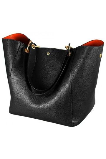 Sac à Main Femme Petit Sac Bandoulière Cabas Fourre Tout Cuir Sac Elégant Ville Travail Poches Multiples Shopper Porté Epaule