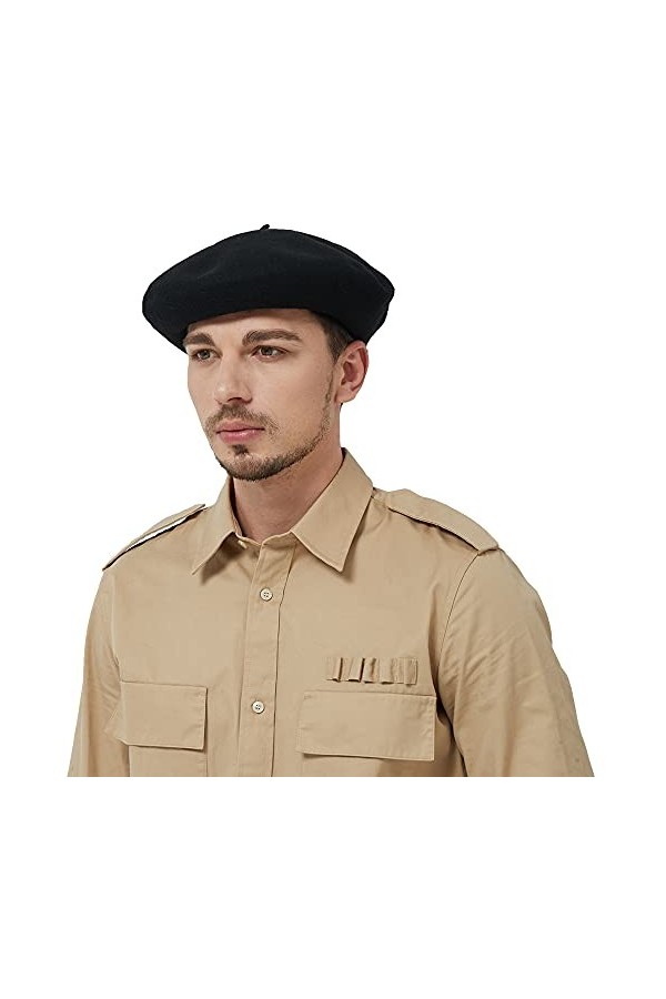 JH JOEJERRY Béret en laine, bleu marine, 7 1/4/7 1/2