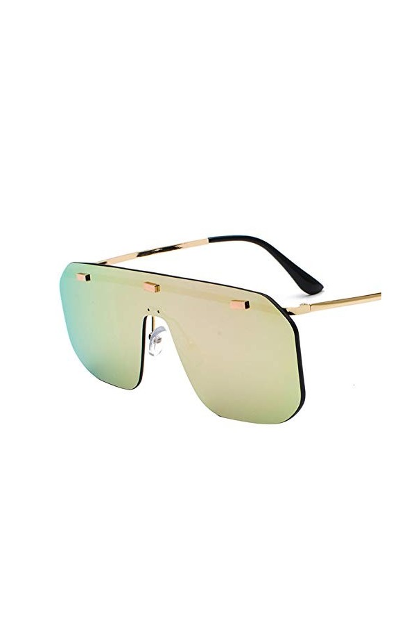 Lunettes de soleil, lunettes une pièce pour hommes et femmes, personnalité à la mode colorée, lunettes de grande forme, lunet