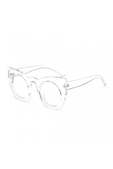 HCHES Vintage Oversize Cat Eye lunettes de soleil femmes lunettes de soleil femme rétro grand cadre dames lunettes, 5, taille