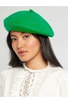 Van Der Rich ® - Béret 100% Laine Française Couleur Unie - Femme Anis, TU 