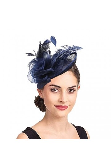 Épingles à cheveux Femme Accessoires Coiffure Mariage Chapeau Bibis Fascinator Bride Élégante Serre-tête pour Cocktail Derby 