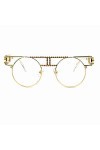 HPIRME Lunettes de soleil steampunk à monture en métal pour femmes rondes pour hommes Lunettes de soleil gothiques Lunettes d