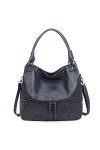 FANDARE Rétro Sac a Main Sacs Cabas Femme Sacoche Bandoulieres Cuir PU Imperméable Portés Epaule Sac Ordinateur Portable 12.9