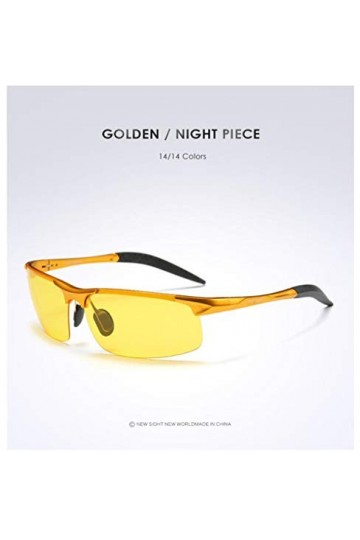 SUNMM Lunettes De Soleil De Conduite Cadre en Aluminium Lunettes De Soleil De Sport Hommes Pilote Polarisé Rétro Miroir Anti-