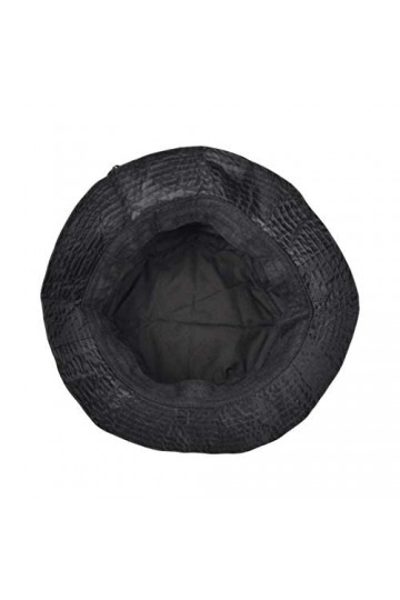 TOUTACOO, Bob de Pluie, Chapeau de Pluie, Ajustable, Aspect Nylon 01-Noir, Small 