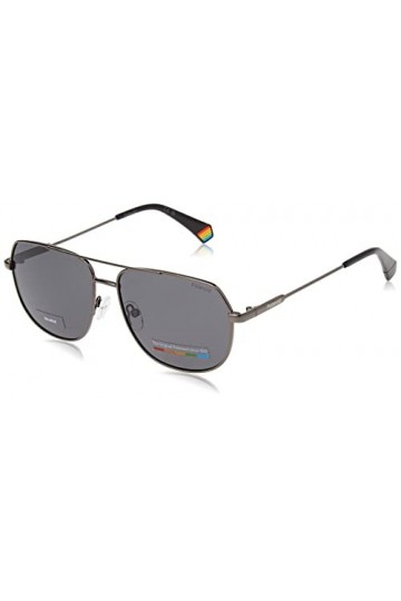 Polaroid PLD 6195/s/x Sunglasses, KJ1/M9 DK Ruthenium, 58 Unisex