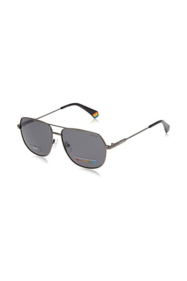 Polaroid PLD 6195/s/x Sunglasses, KJ1/M9 DK Ruthenium, 58 Unisex
