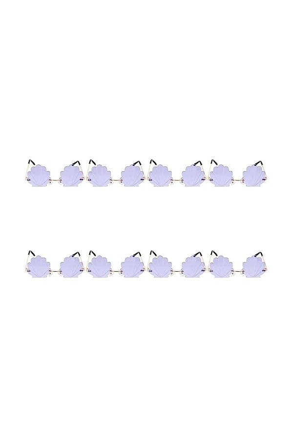 Cabilock 8 Pièces Lunettes De Soleil Coquille Lunettes De Soleil Claires Pour Hommes Lunettes De Fête Verres Transparents Lua