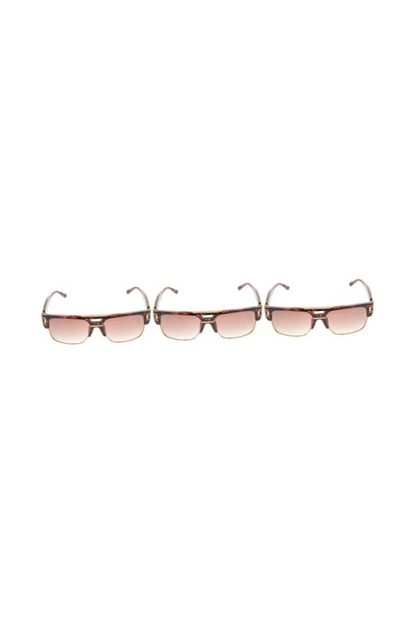 TENDYCOCO 3 Pièces Lunettes De Soleil Pour Hommes Lunettes De Soleil Carrées Vintage Lunettes De Fête Sur La Plage Lunettes D