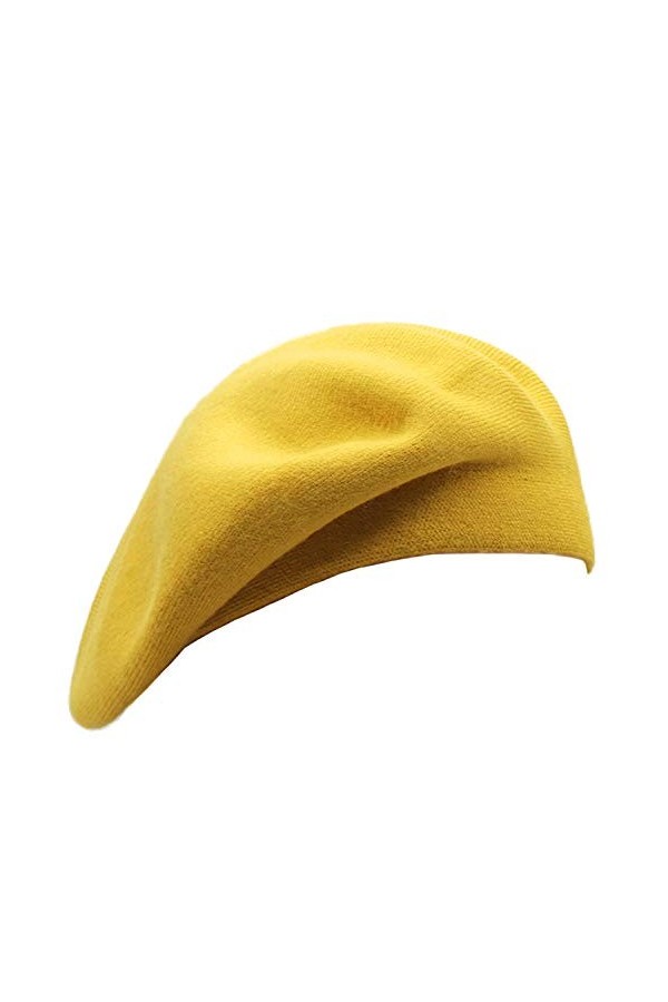 Wheebo Béret français réversible en cachemire de couleur unie pour femmes, filles, femmes et adultes, saphire, Taille M