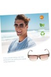 TENDYCOCO 3 Pièces Lunettes De Soleil Pour Hommes Lunettes De Soleil Carrées Vintage Lunettes De Fête Sur La Plage Lunettes D