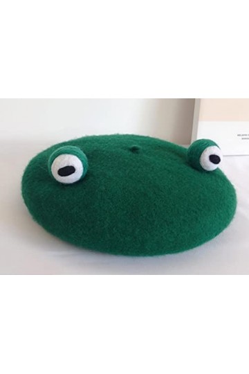 SmilePunk Japan Lolita Chapeau de béret vintage pour femme Motif grenouille