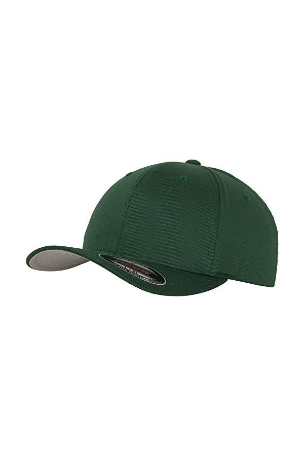 Flexfit Unisex-Adulte Wooly Combed 6277 Casquette, Vert spruce , Taille XXL